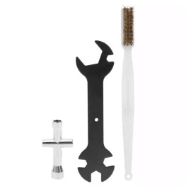 Nozzle Cleaning Tool Copper Wire Brush 5-in-1 Wrench Hexagonal Sleeve for 3D Printer Nozzle Hotbed Heat Block
