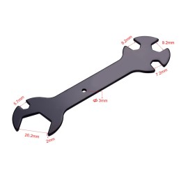 Nozzle Cleaning Tool Copper Wire Brush 5-in-1 Wrench Hexagonal Sleeve for 3D Printer Nozzle Hotbed Heat Block