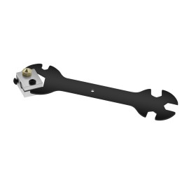 Nozzle Cleaning Tool Copper Wire Brush 5-in-1 Wrench Hexagonal Sleeve for 3D Printer Nozzle Hotbed Heat Block