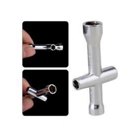 Nozzle Cleaning Tool Copper Wire Brush 5-in-1 Wrench Hexagonal Sleeve for 3D Printer Nozzle Hotbed Heat Block