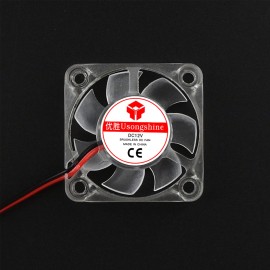 Brushless Cooling Fan Luminous Hydraulic Bearing Fan High Speed Low Noise 25x25x10mm DC 12V with LED Light for 3D Printer Extruder Hotend DIY Mainboard