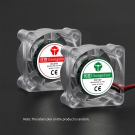 Brushless Cooling Fan Luminous Hydraulic Bearing Fan High Speed Low Noise 25x25x10mm DC 12V with LED Light for 3D Printer Extruder Hotend DIY Mainboard