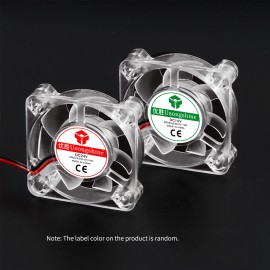 Brushless Cooling Fan Luminous Hydraulic Bearing Fan High Speed Low Noise 25x25x10mm DC 12V with LED Light for 3D Printer Extruder Hotend DIY Mainboard