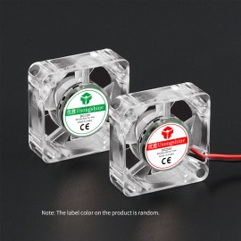 Brushless Cooling Fan Luminous Hydraulic Bearing Fan High Speed Low Noise 25x25x10mm DC 12V with LED Light for 3D Printer Extruder Hotend DIY Mainboard