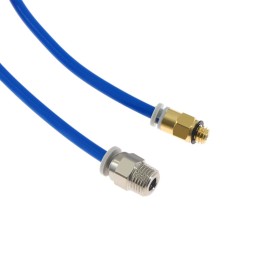 3D Printer Kit PTFE Tubing Hose Pipe 2 Meter for 1.75mm Filament with PTFE Tube Cutter 2pcs PC4-M6 Pneumatic Fittings 2pcs  PC4-M10 Pneumatic Fittings Blue