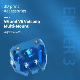 All Metal V6 and V6 Volcano Multi-Mount for Hotends for Creality 3D Printers CR10 S/ CR10 Pro/ Ender-3 /Ender-3S/ Ender-3 PRO/ Ender 6/ Ender 5/ Ender V2