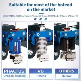 All Metal V6 and V6 Volcano Multi-Mount for Hotends for Creality 3D Printers CR10 S/ CR10 Pro/ Ender-3 /Ender-3S/ Ender-3 PRO/ Ender 6/ Ender 5/ Ender V2