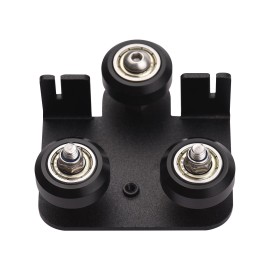 3D Extruder Back Support Plate with Pulley 3D Printer Parts Accessory Extruding Backplate for Ender 3 Ender 3X Pro CR-10 CR-10S S4 S5 Series 3D Printers 1Pcs