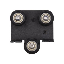3D Extruder Back Support Plate with Pulley 3D Printer Parts Accessory Extruding Backplate for Ender 3 Ender 3X Pro CR-10 CR-10S S4 S5 Series 3D Printers 1Pcs
