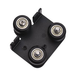 3D Extruder Back Support Plate with Pulley 3D Printer Parts Accessory Extruding Backplate for Ender 3 Ender 3X Pro CR-10 CR-10S S4 S5 Series 3D Printers 1Pcs