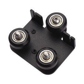 3D Extruder Back Support Plate with Pulley 3D Printer Parts Accessory Extruding Backplate for Ender 3 Ender 3X Pro CR-10 CR-10S S4 S5 Series 3D Printers 1Pcs