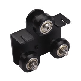 3D Extruder Back Support Plate with Pulley 3D Printer Parts Accessory Extruding Backplate for Ender 3 Ender 3X Pro CR-10 CR-10S S4 S5 Series 3D Printers 1Pcs