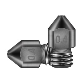 3D Printer Parts Hardened Steel Die Steel 0.4mm Nozzle High Temperature Resistant for 1.75mm Filament Carbon Fiber Fiberglass for Creality 3D Printer Ender 3/3 pro/CR10