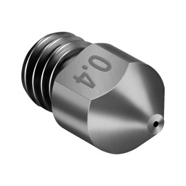 3D Printer Parts Hardened Steel Die Steel 0.4mm Nozzle High Temperature Resistant for 1.75mm Filament Carbon Fiber Fiberglass for Creality 3D Printer Ender 3/3 pro/CR10