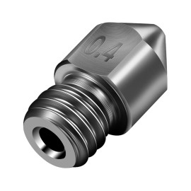 3D Printer Parts Hardened Steel Die Steel 0.4mm Nozzle High Temperature Resistant for 1.75mm Filament Carbon Fiber Fiberglass for Creality 3D Printer Ender 3/3 pro/CR10