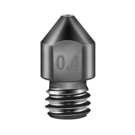 3D Printer Parts Hardened Steel Die Steel 0.4mm Nozzle High Temperature Resistant for 1.75mm Filament Carbon Fiber Fiberglass for Creality 3D Printer Ender 3/3 pro/CR10