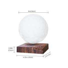 Levitating Moon Lamp Floating and Spinning Moonlight Magnetic Levitation 3D Printing Night Light 3 LED Colors Hover Lamp for Home Office Desk Decor Children   Friends Creative Christmas Gift 100-240V