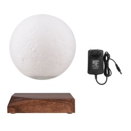 Levitating Moon Lamp Floating and Spinning Moonlight Magnetic Levitation 3D Printing Night Light 3 LED Colors Hover Lamp for Home Office Desk Decor Children   Friends Creative Christmas Gift 100-240V