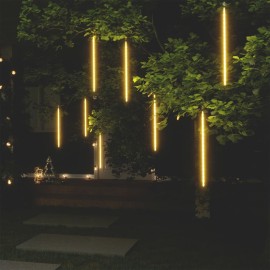Meteor Lights 8 pcs 50 cm Warm White 288 LEDs Indoor Outdoor