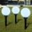 Outdoor Path Garden Solar Lamp Path Light LED 20cm 3pcs Ground Spike