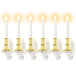 Solar Candles 6 pcs LED Lights Warm White