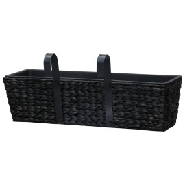 Garden Planters 2 pcs Water Hyacinth Black