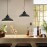 Hanging Lamps 2 pcs Grey Round E27