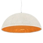 Pendant Lamp White and Gold Ø70 cm E27