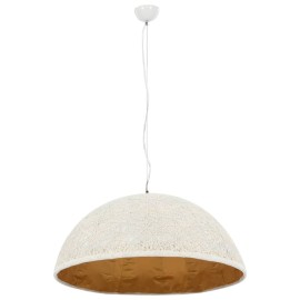 Pendant Lamp White and Gold Ø70 cm E27