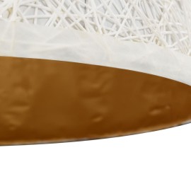 Pendant Lamp White and Gold Ø70 cm E27