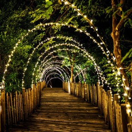 100 LED Rope Lights 33ft 8 Modes Warm Light Changing Waterproof Twinkle Fairy Tube Strip Light for Bedroom Home Kitchen Indoor Outdoor Deck Patio Camping Decor Lighting