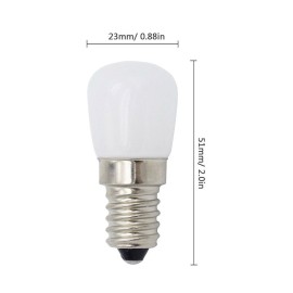 E14 Mini LED Light Bulb 1.5W SES Fridge Freezer LED SMD Lamp Spotlight Bulbs Chandeliers Lighting AC220V (White)