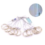 3*3-m USB Music Sound Control String Light Starry Curtain Lamp with Remote Home Decoration Lamp
