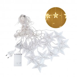 3-M 138 L-EDs Star String Light Home Curtain Decoration Christmas Holiday Party Flashing Light