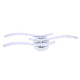 3 Branches L-ED Waved Light White 18W Aluminum Ceiling Light for Bedroom Living Room Decoration Lamp