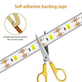Dimmable LEDs Strips Light PIR Motion Sensor 2m 120LEDs Rope Light for TV Computer Desktop Background Home Kitchen Decorative Lighting