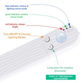 Dimmable LEDs Strips Light PIR Motion Sensor 2m 120LEDs Rope Light for TV Computer Desktop Background Home Kitchen Decorative Lighting