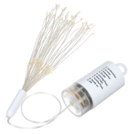 Fairy Firework String Light with Remote Control 120 LEDs Dimmable 8 Lighting Modes Wire Lights Decorative Hanging Starburst Lamp for Christmas Patio Indoor Outdoor Decoration