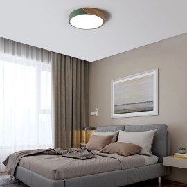 AC220-240V 24W LED Round Circular Lamp Ceiling Light BT Connected App Control with Remote Control for Aisle Stair Hallway Balcony Living Room Bedroom