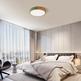 AC220-240V 24W LED Round Circular Lamp Ceiling Light BT Connected App Control with Remote Control for Aisle Stair Hallway Balcony Living Room Bedroom