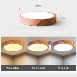 AC220-240V 24W LED Round Circular Lamp Ceiling Light BT Connected App Control with Remote Control for Aisle Stair Hallway Balcony Living Room Bedroom