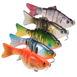5pcs Fishing Lures Set 10cm 20g Swimbait Hard Bait Artificial Fishing Lures Tackle