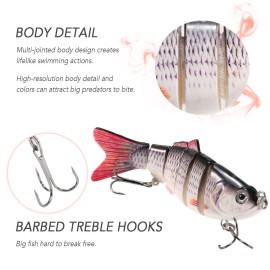 5pcs Fishing Lures Set 10cm 20g Swimbait Hard Bait Artificial Fishing Lures Tackle