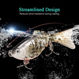 5pcs Fishing Lures Set 10cm 20g Swimbait Hard Bait Artificial Fishing Lures Tackle