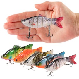 5pcs Fishing Lures Set 10cm 20g Swimbait Hard Bait Artificial Fishing Lures Tackle