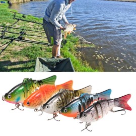 5pcs Fishing Lures Set 10cm 20g Swimbait Hard Bait Artificial Fishing Lures Tackle