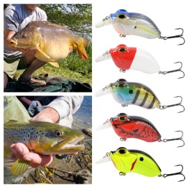 73mm 14g Fishing Lure Artificial Hard Crank Bait Wobbler Mini Fishing Crankbait Lure Fishing Tackle