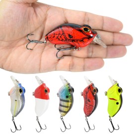 73mm 14g Fishing Lure Artificial Hard Crank Bait Wobbler Mini Fishing Crankbait Lure Fishing Tackle