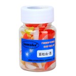 80pcs 2cm Fishing Lure Soft Plastic Artficial Maggot Grub Worm Soft Bait Lures