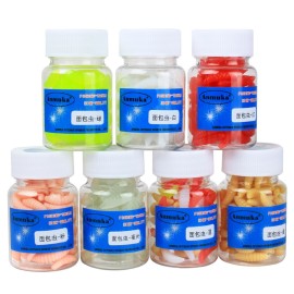 80pcs 2cm Fishing Lure Soft Plastic Artficial Maggot Grub Worm Soft Bait Lures